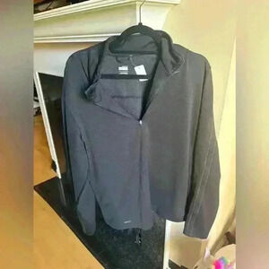 Nike dri fit quarter zip pull over, black, Large